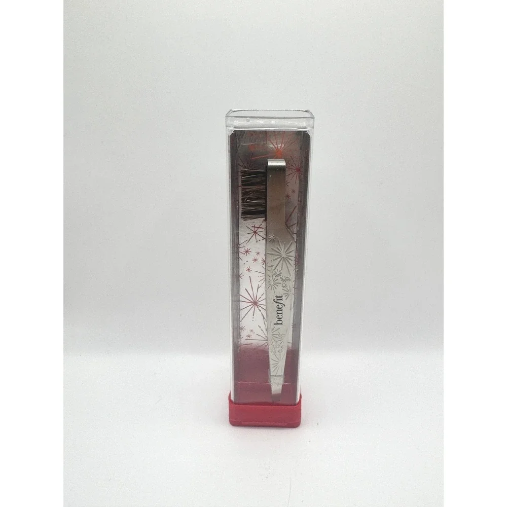 Benefit Cosmetics Slanted Tweezers and Brow Brush NEW